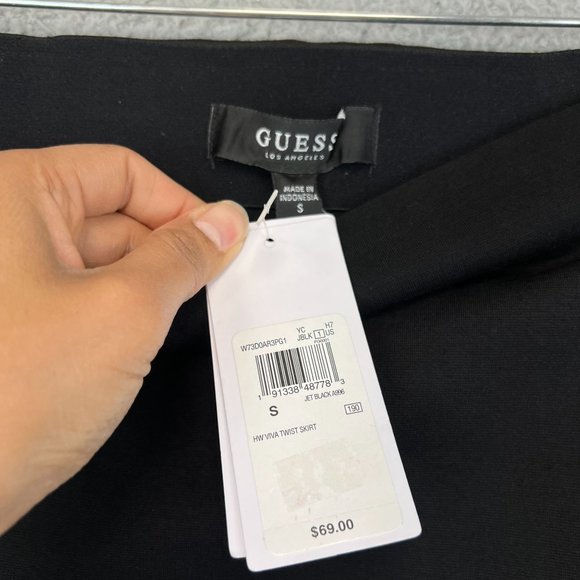 New GUESS WOMEN VIVA TWIST PONTE SKIRT SIZE SMALL - Picture 7 of 9